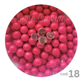 Drajeuri Ciocolata - NR18 - Roz Aprins de 8 mm - 90 gr -Anyta Cooking