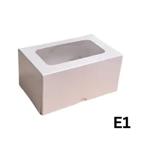 Cutie monoportie cu tavita E1 Alb - 16x10x8 cm - Anyta Cooking
