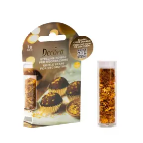 Decoratiunie Comestibila - Stelute Auri / Gold Stars 1g - Decora