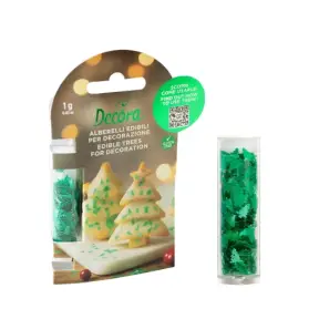 Decoratiune comestibila Brad de Craciun 1g - Decora