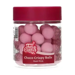 Bilele crocante de ciocolată-(ø15 mm) – MATT PINK -130gr - Funcakes