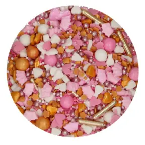 Perle / Perlute din zahar 3D - Sprinkle Medley - PRINCESS CHARMING - 70 GR - Funcakes