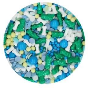 Perle / Perlute din zahar 3D - Sprinkle Medley - DINO DREAM - 70 GR - Funcakes