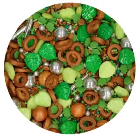 Perle / Perlute din zahar 3D - Sprinkle Medley - JUNGLE JOY - 70 GR - Funcakes