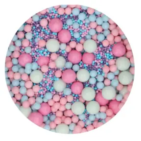 Perle / Perlute din zahar - Soft Pearl Mix - BUBBLEGUM POP - 80 GR - Funcakes
