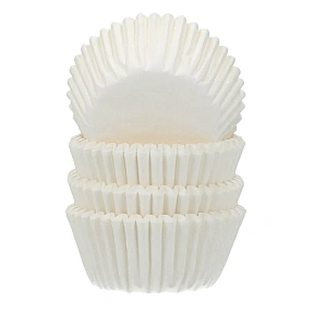 Set 500 buc - Mini forme de copt albe - FunCakes 