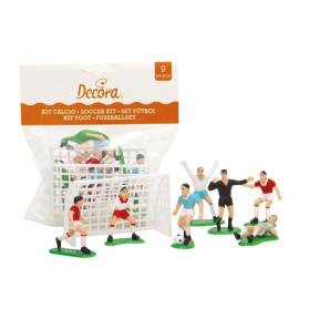 Figurine Plastic pentru Tort - Jucatori cu 2 Porti - Fotbal - Decora