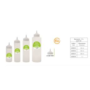 Flacon plastic pentru glazura/sosuri cu capac -500 ml -Decora - Anyta Cooking