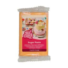 Fondant cu gust de vanilie - TROPICAL ORANGE - 250 G - Funcakes