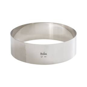 Formă Rotunda oțel inoxidabil -Ø 22 X H 6 CM-Decora - Anyta Cooking