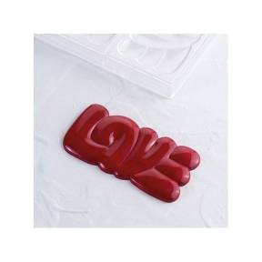 Forma din plastic pentru ciocolata-LOVE-Pavoni