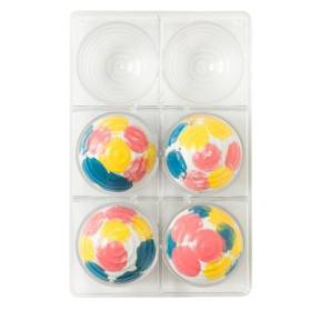 Forma pentru ciocolata praline - Semisfera moderna - 27,5 x 17,5 x 2,2 cm - Decora - Anyta Cooking