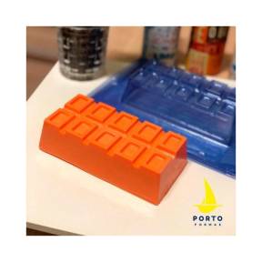 Forma pentru ciocolata- Tableta Patrata Simpla- 160 x 80 x 35 (mm)- Porto Formas - Anyta Cooking