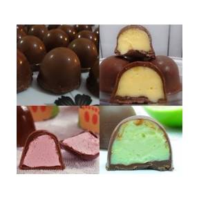 Forma pentru ciocolata-Trufe mari rotunde-50 x 30 (mm) - Porto Formas - Anyta Cooking