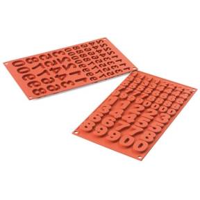 Forma Silicon - Numere - pentru Ciocolata - Silikomart - Anyta Cooking