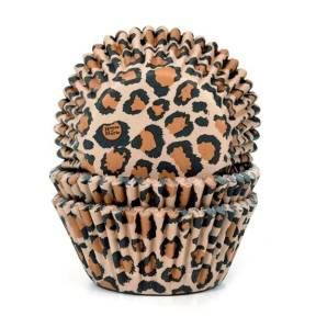 Forme de copt brioșe Leopard - 50 buc - House of Marie - Anyta Cooking