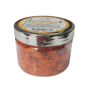 Fulgi de glitter comestibil 50 gr - Orange/Portocaliu- Dr Gusto - Anyta Cooking
