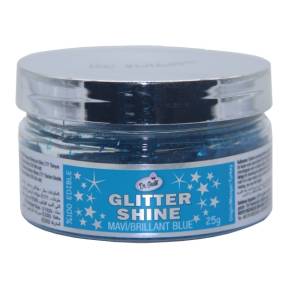 Fulgi de glitter comestibil sclipiciosi 25 gr - Blue/Albastru- Dr Gusto - Anyta Cooking