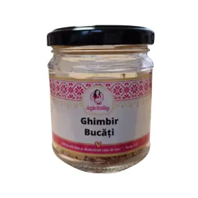 Ghimbir bucati 100% natural - 60g - Anyta Cooking