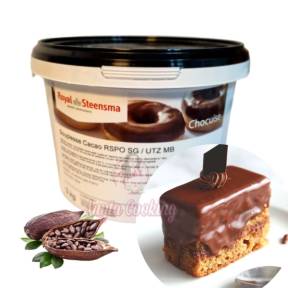 Glazură flexibila  de ciocolată , culoare si  aroma  de Cacao - 3 kg - Steensma