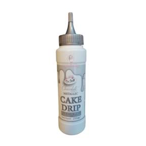 Glazura de ciocolata - CAKE DRIP - Argintiu Metalizat - 250g - Dr Gusto - Anyta Cooking