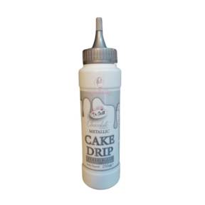 Glazura de ciocolata - CAKE DRIP - Argintiu Metalizat - 250g -  Dr Gusto