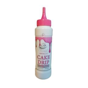 Glazura de ciocolata - CAKE DRIP - Roz Metalizat - 250g -  Dr Gusto