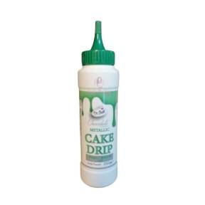 Glazura de ciocolata - CAKE DRIP - Verde Inchis Metalizat - 250g -  Dr Gusto