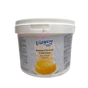 Glazura oglinda la rece cu aroma si culoare de BANANA - 7 kg - Vizyon