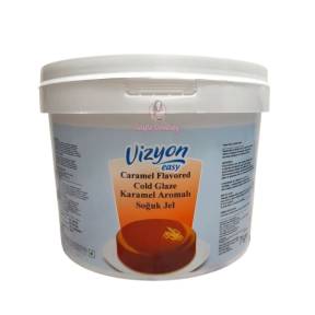 Glazura oglinda la rece cu aroma si culoare de CARAMEL - 7 kg - Vizyon