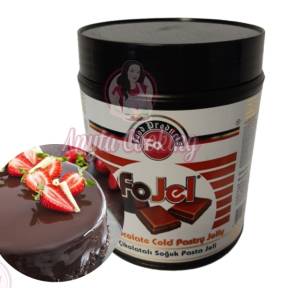 Glazura oglinda la rece cu aroma si culoare de CIOCOLATA - 1kg - Fojel