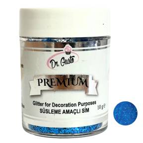 Glitter / Sclipici non-alimentar pentru decor - ALBASTRU / Blue - 10g - SIM