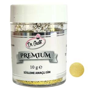 Glitter / Sclipici non-alimentar pentru decor - AURIU / Gold - 10g - SIM