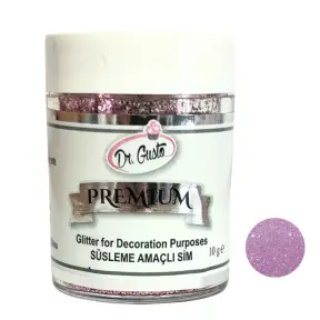 Glitter / Sclipici non-alimentar pentru decor - ROZ / Pink - 10g - SIM