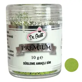 Glitter / Sclipici non-alimentar pentru decor -VERDE DESCHIS / Green - 10g - SIM