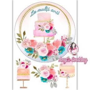 Imagine Comestibila " Aniversare 02 " - Anyta Cooking - Anyta Cooking