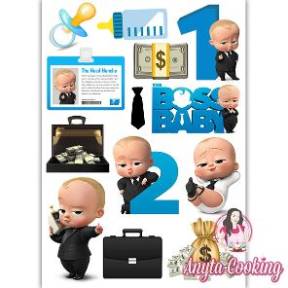 Imagine Comestibila " Boss Baby 07 " - Anyta Cooking - Anyta Cooking