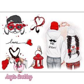 Imagine Comestibila " Cuplu 1 " - Anyta Cooking - Anyta Cooking