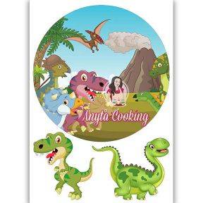 Imagine Comestibila " Dinozaurii4 " - Anyta Cooking - Anyta Cooking