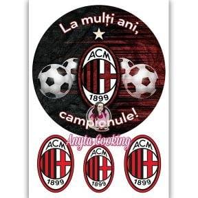 Imagine Comestibila " Fotbal1 AC MILAN " - Anyta Cooking - Anyta Cooking