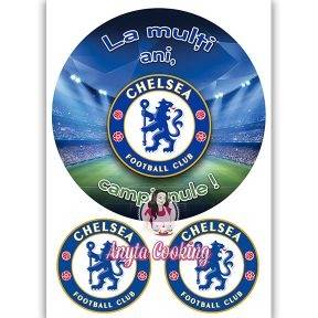 Imagine Comestibila " Fotbal15 CHELSEA FC " - Anyta Cooking