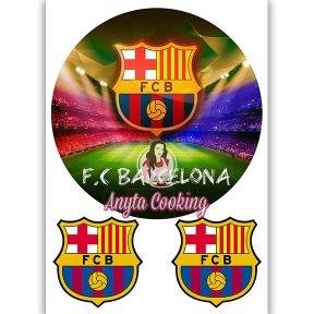 Imagine Comestibila " Fotbal20 FC BARCELONA " - Anyta Cooking - Anyta Cooking