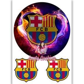 Imagine Comestibila " Fotbal21 FC BARCELONA " - Anyta Cooking - Anyta Cooking