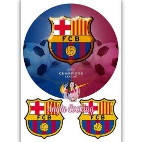 Imagine Comestibila " Fotbal23 FC BARCELONA " - Anyta Cooking - Anyta Cooking