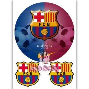 Imagine Comestibila " Fotbal23 FC BARCELONA " - Anyta Cooking