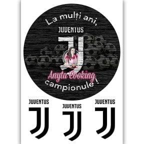 Imagine Comestibila " Fotbal24 JUVENTUS TORINO " - Anyta Cooking - Anyta Cooking