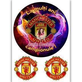 Imagine Comestibila " Fotbal30 MANCHESTER UNITED " - Anyta Cooking - Anyta Cooking