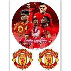 Imagine Comestibila " Fotbal31 MANCHESTER UNITED " - Anyta Cooking - Anyta Cooking