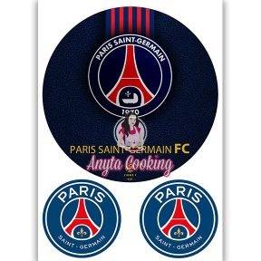 Imagine Comestibila " Fotbal36 PSG PARIS SAINT-GERMAIN " - Anyta Cooking