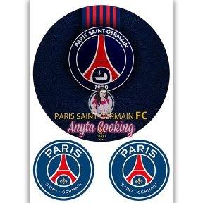 Imagine Comestibila " Fotbal36 PSG PARIS SAINT-GERMAIN " - Anyta Cooking - Anyta Cooking